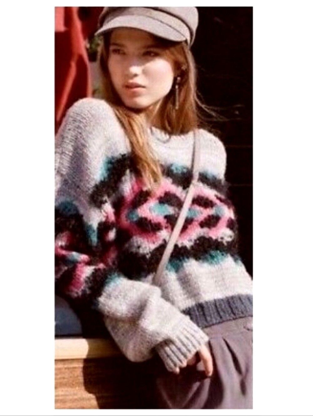 Free People I Heart You Sweater Size Small | Chunky Sparkle Knit Sweater Boho